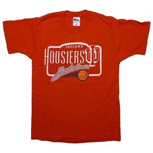 Vintage PRO PLAYER Indiana Hoosiers Basketball T-Shirt Made USA‎ Red Medium M